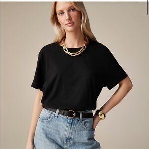 Jcrew vintage Jersey blk tshirt - never been worn, in bag, with tags. Size XL